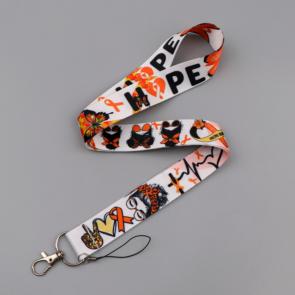오렌지 리본 나비 희망 카드 홀더 키 끈 목걸이 스트랩 - Rugged Sport Strap 리뷰 및 가격