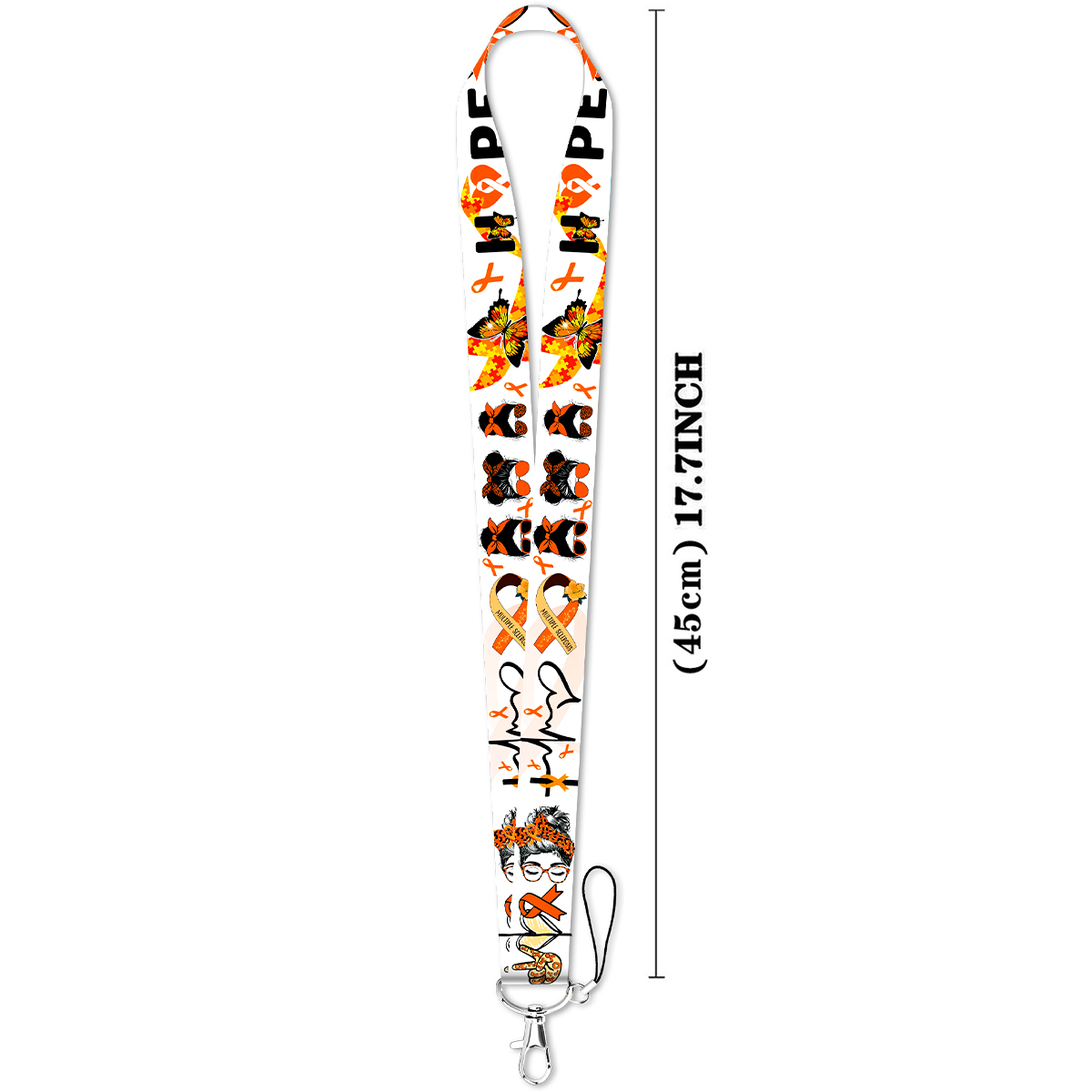 오렌지 리본 나비 희망 카드 홀더 키 끈 목걸이 스트랩 - Rugged Sport Strap 리뷰 및 가격