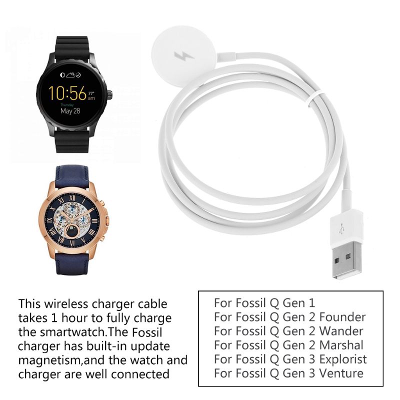 USB 시계 충전기 어댑터 스마트워치 충전 케이블 도크 - Fossil Smartwatch Accessories 리뷰 및 가격
