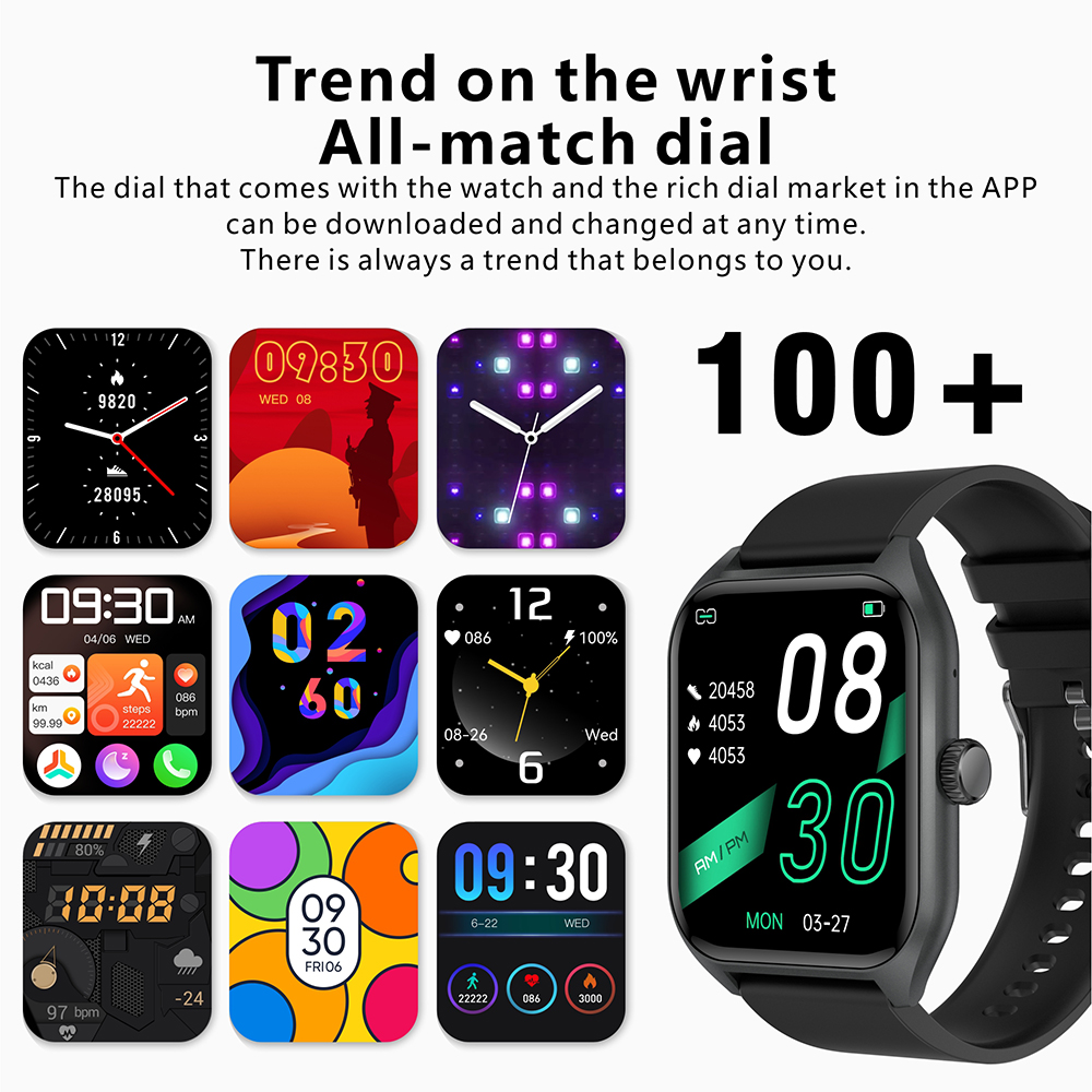 스마트워치 남녀공용 풀터치 커스텀 다이얼 심박수 수면  - Smartwatch Custom 리뷰 및 가격
